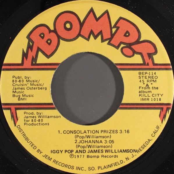 Iggy Pop And James Williamson - Jesus Loves The Stooges - 7 Inch