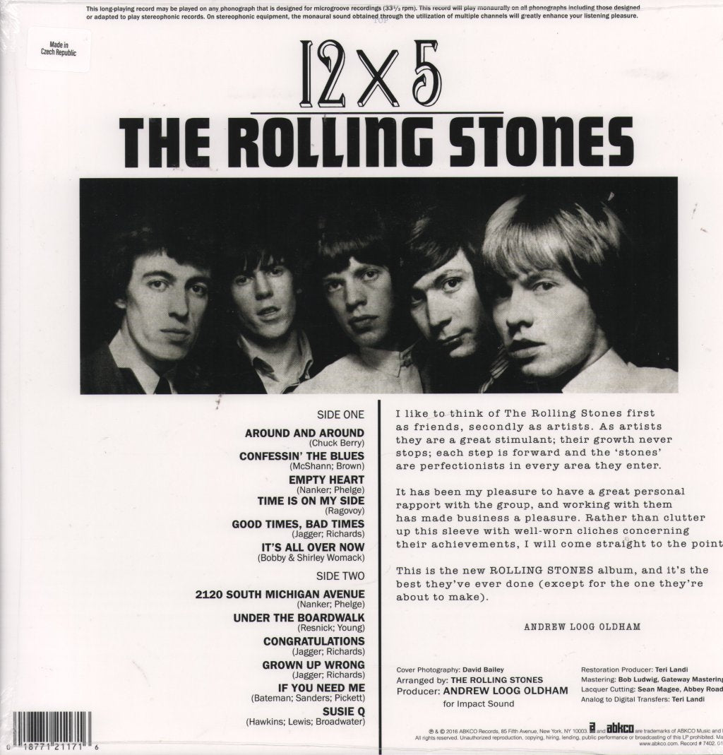 Rolling Stones - 12 X 5 - Lp