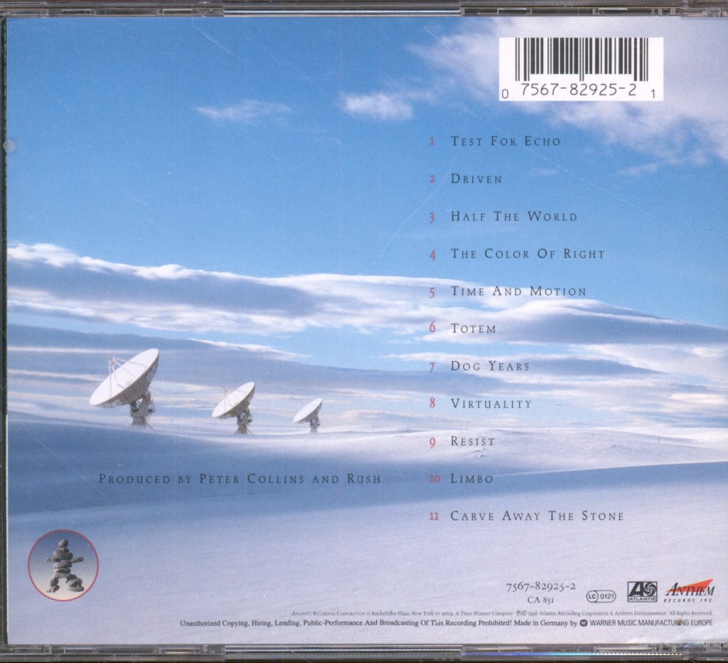 Rush - Test For Echo - Cd