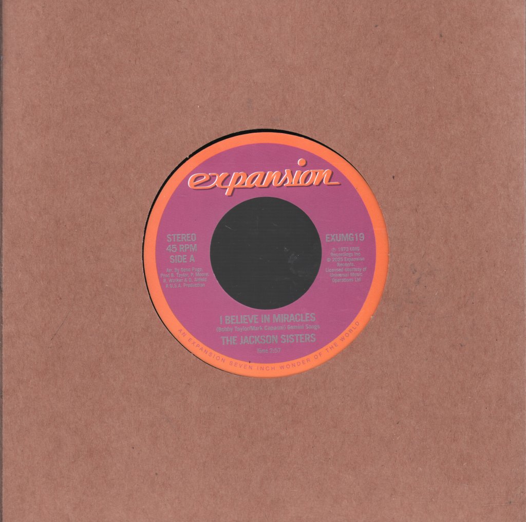 Jackson Sisters - I Believe In Miracles - 7 Inch