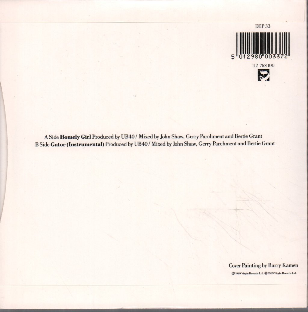 UB40 - Homely Girl - 7 Inch