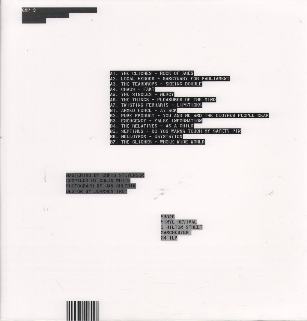 Various Artists - Greater Manchester Punk Three: Proud To Deviate 1977-81 - Lp