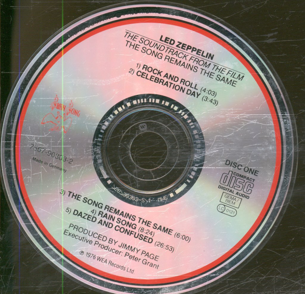 Led Zeppelin - Soundtrack From The Film The Song Remains The Same - Double Cd