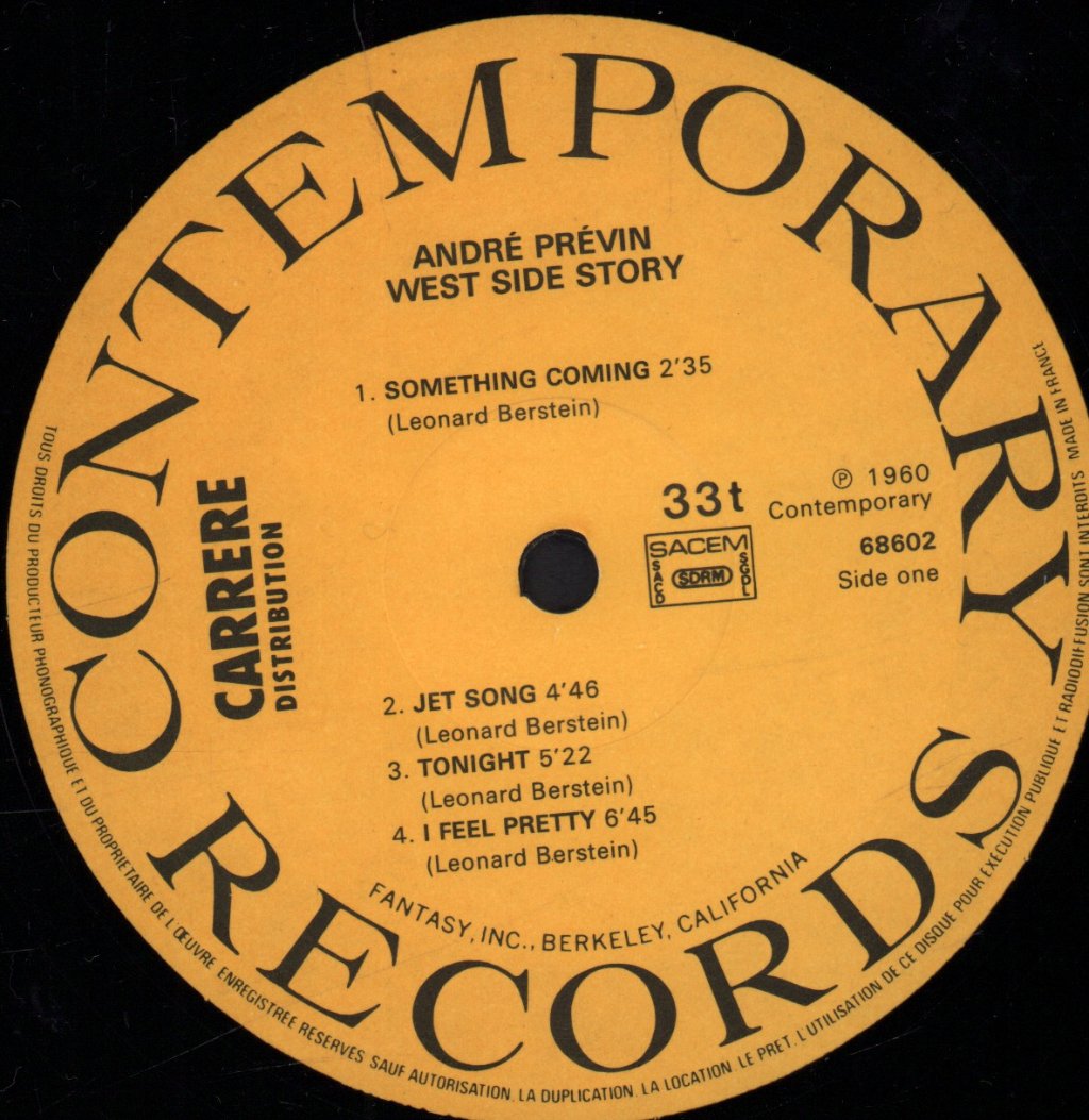Andre Previn - West Side Story - Lp