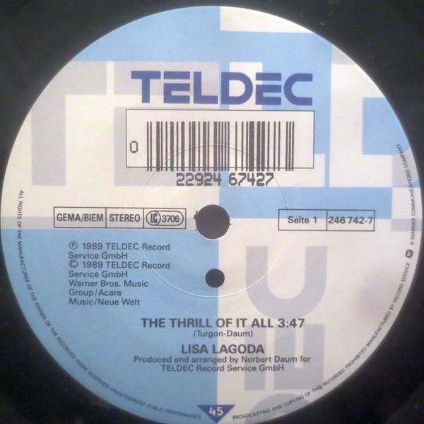 Lisa Lagoda - Thrill Of It All - 7 Inch