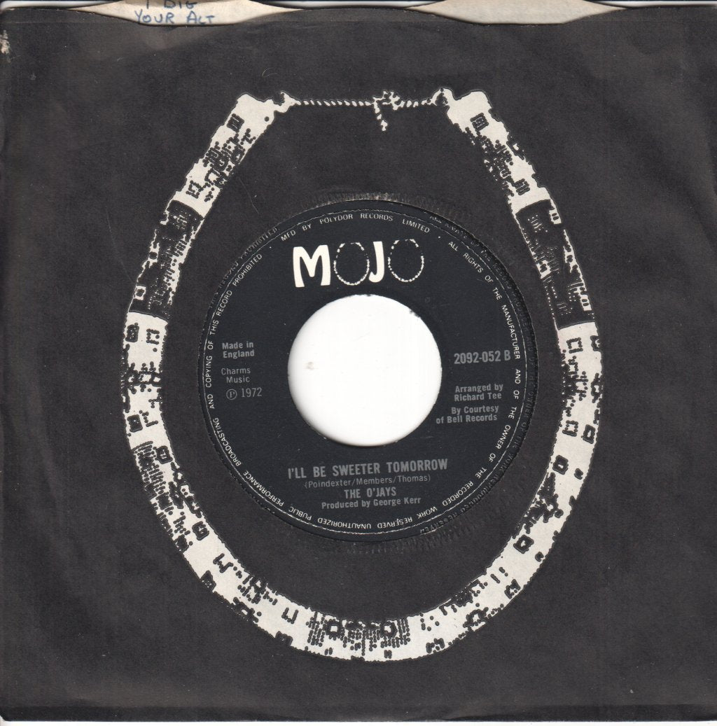 O'Jays - I Dig Your Act - 7 Inch