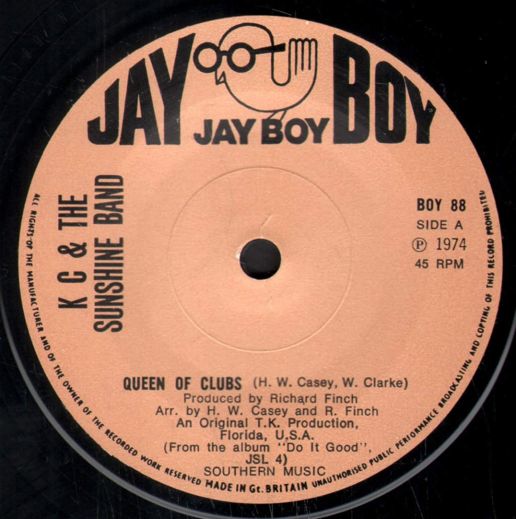 KC And The Sunshine Band - Queen Of Clubs - 7 Inch