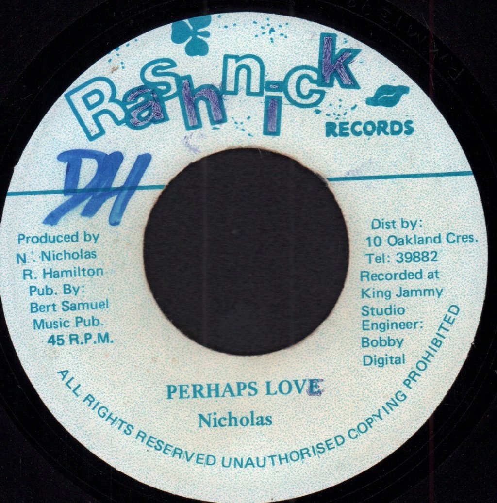 nicholas / steele & cleave - perhaps love - 7 Inch