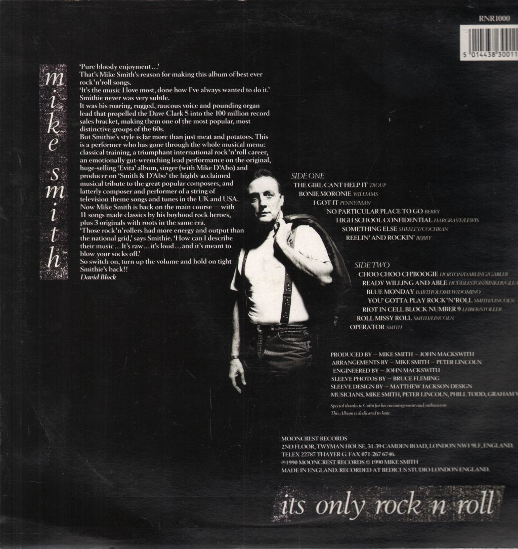 Mike Smith - Its Only Rock N Roll - Lp