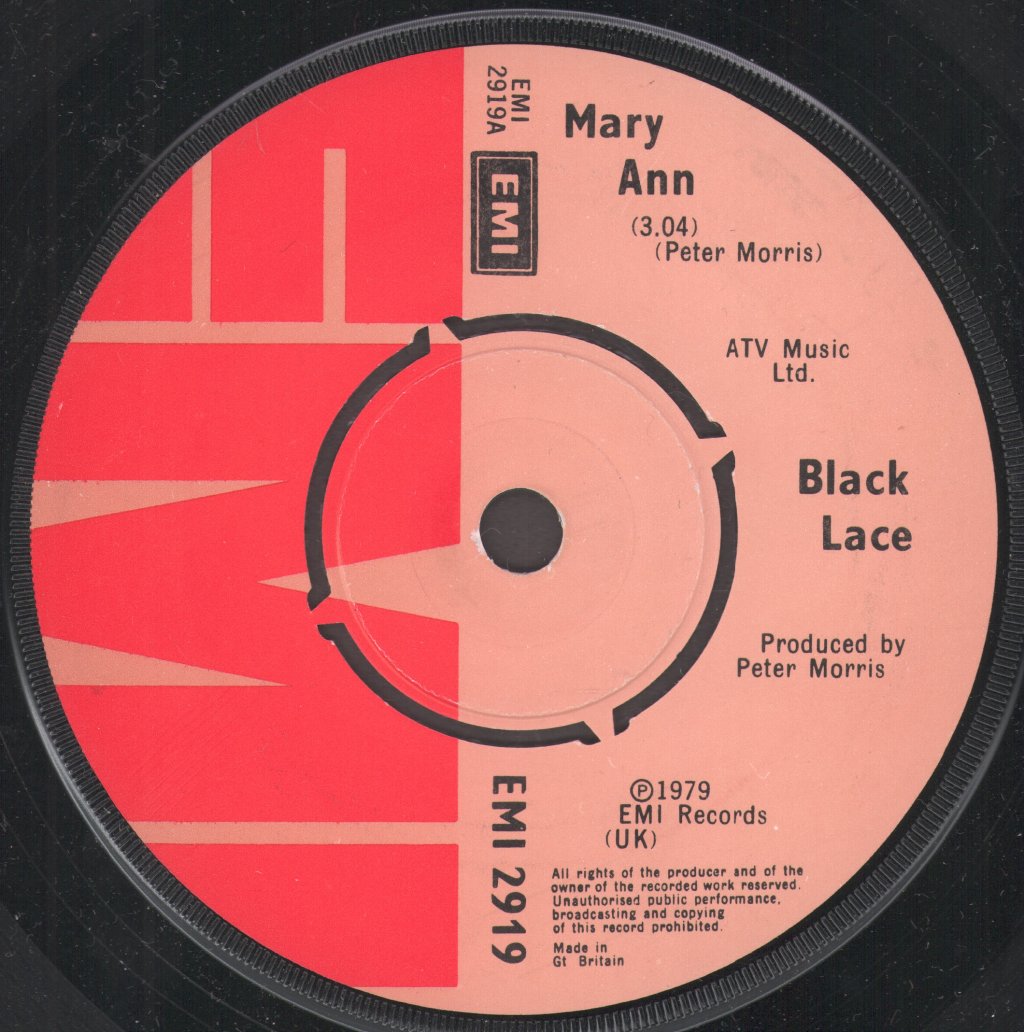 Black Lace (Party/Pop Group) - Mary Ann - 7 Inch