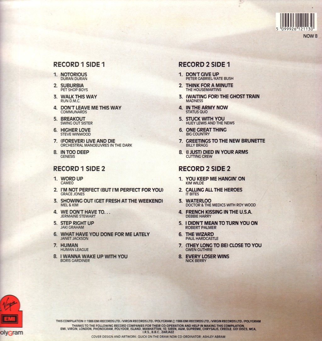 Various Artists - Now That's What I Call Music 8 - Double Lp