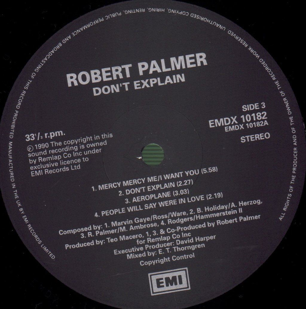 Robert Palmer - Don't Explain - Double Lp