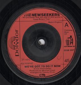 New Seekers - We've Got To Do It Now - 7 Inch