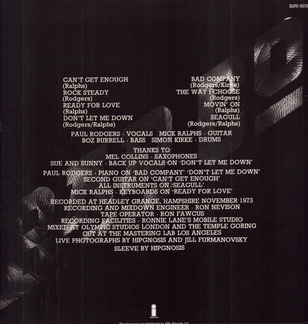Bad Company (Rock Group) - Bad Company - Lp
