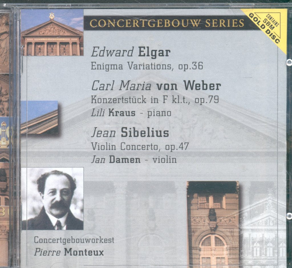 Concertgebouworkest, Pierre Monteux - Elgar / Sibelius - Enigma Variations / Konzertstück / Violin Concerto - Cd