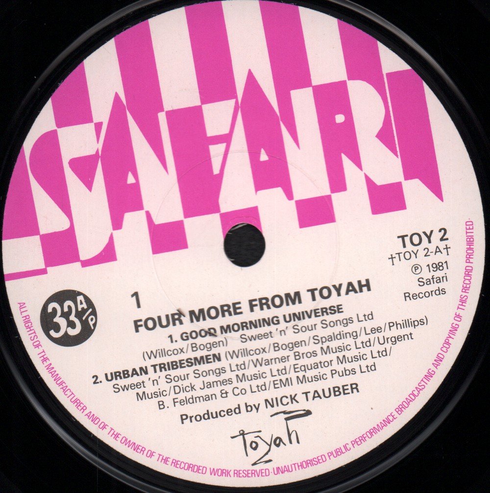 Toyah - Four More From Toyah - 7 Inch