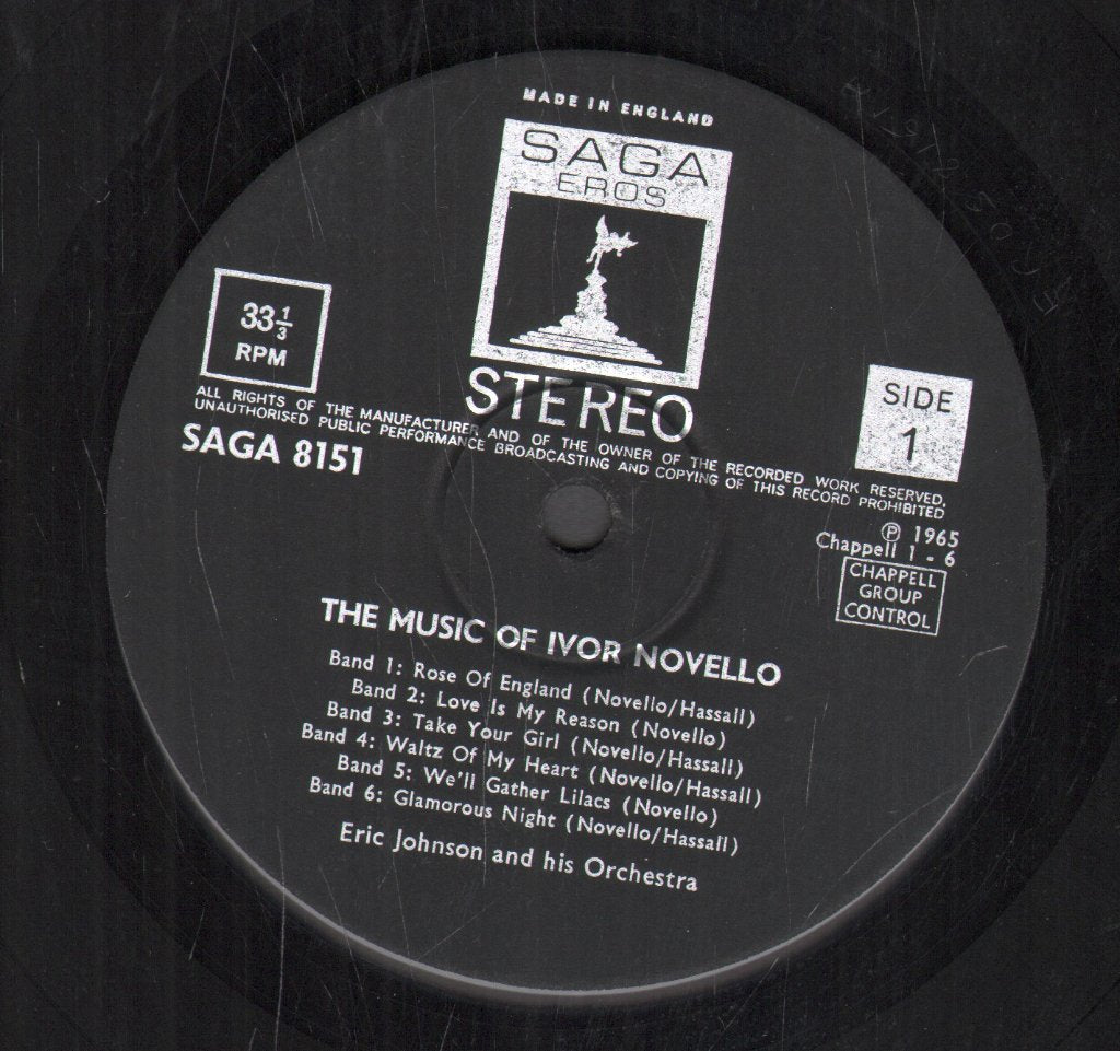 Eric Johnson And His Orchestra - Music Of Ivor Novello - Lp