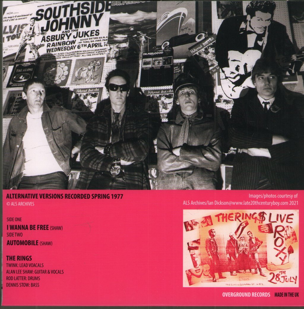 rings (punk) - I Wanna Be Free - 7 Inch
