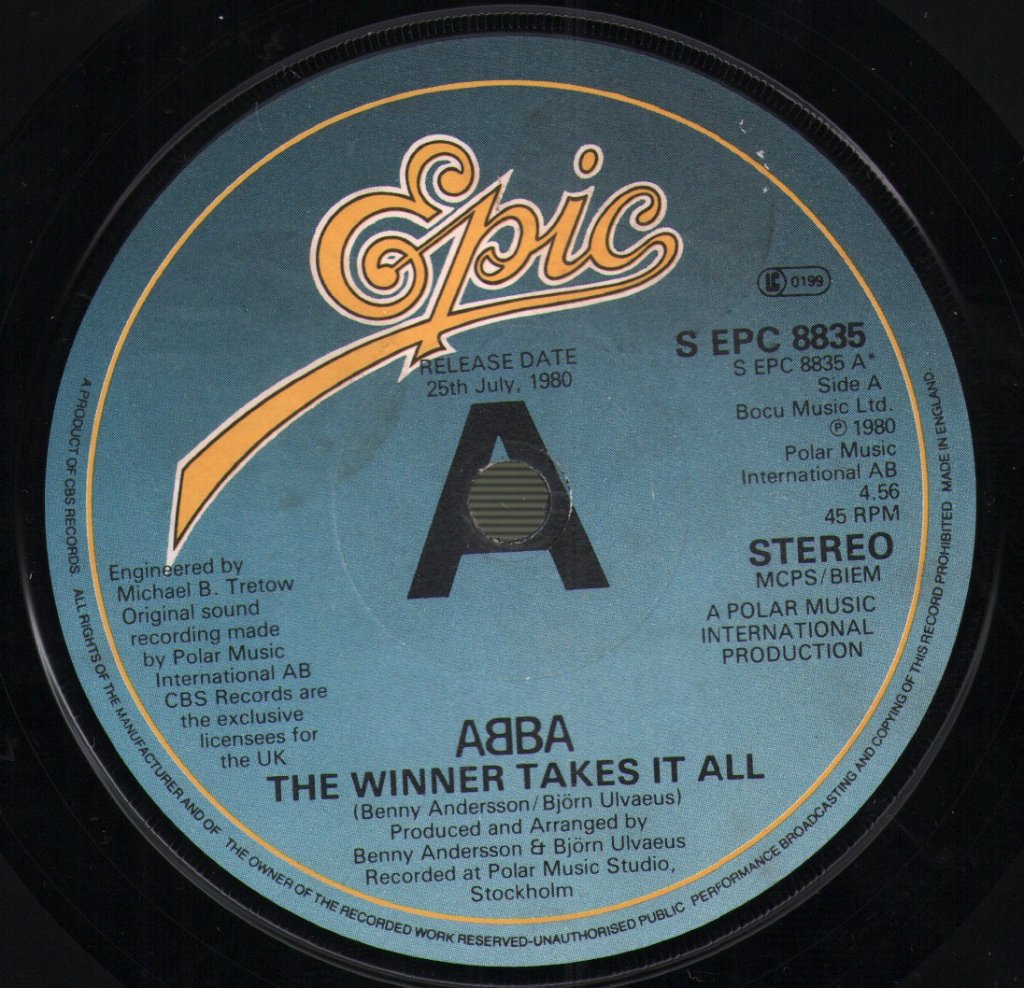ABBA - Winner Takes It All - 7 Inch