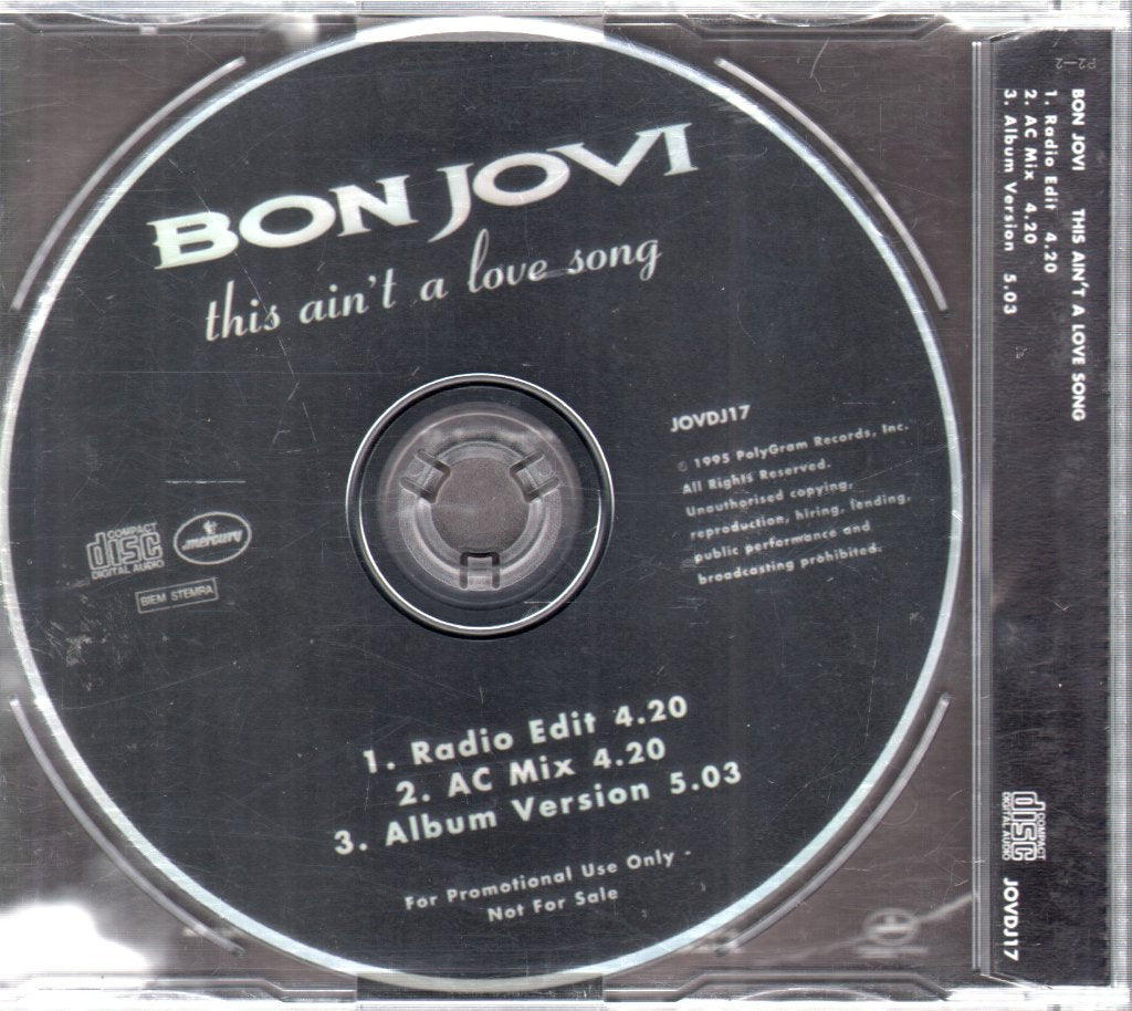 Bon Jovi - This Ain't A Love Song - Cd