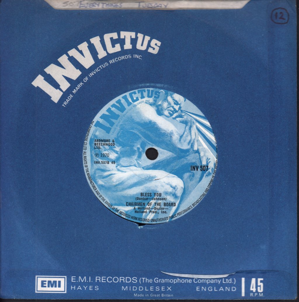 Chairmen Of The Board - Everything's Tuesday - 7 Inch