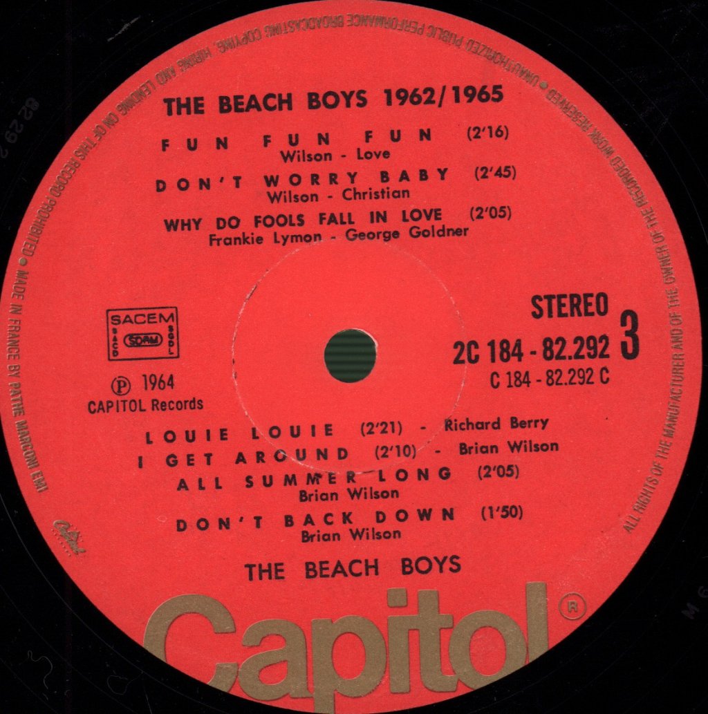 Beach Boys - 62/65 - Double Lp