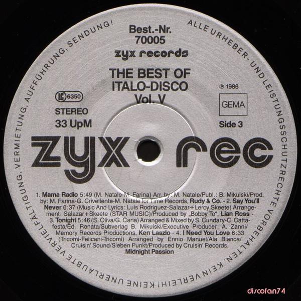 Various Artists - Best Of Italo-Disco Vol. 5 - Double Lp