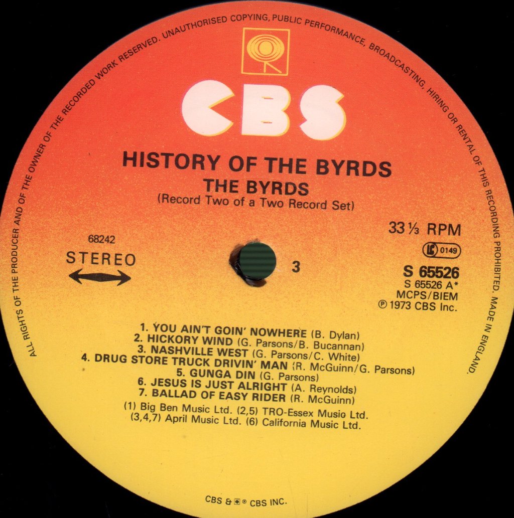Byrds - History Of - Lp