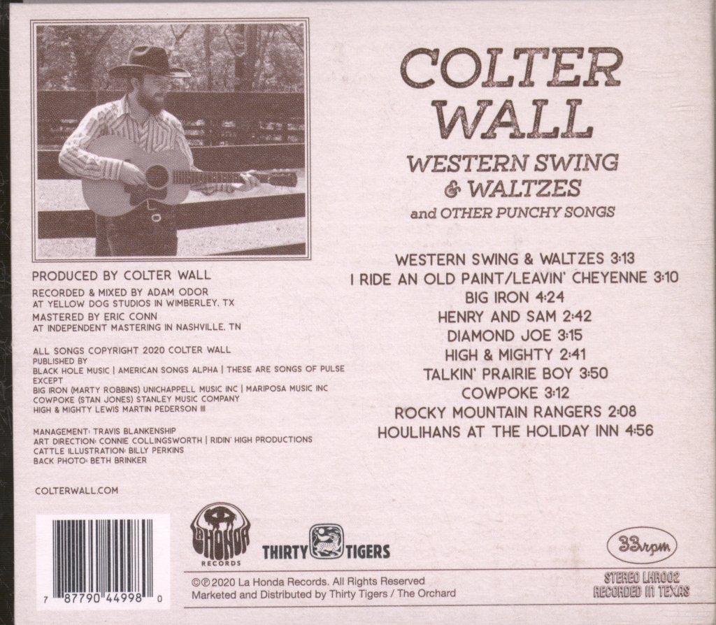 Colter Wall - Western Swing & Waltzes And Other Punchy Songs - Cd