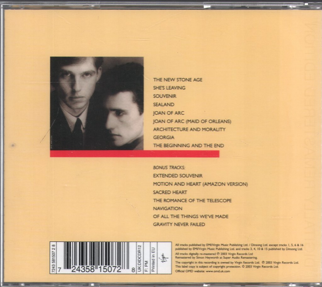 Orchestral Manoeuvres In The Dark - Architecture & Morality - Cd