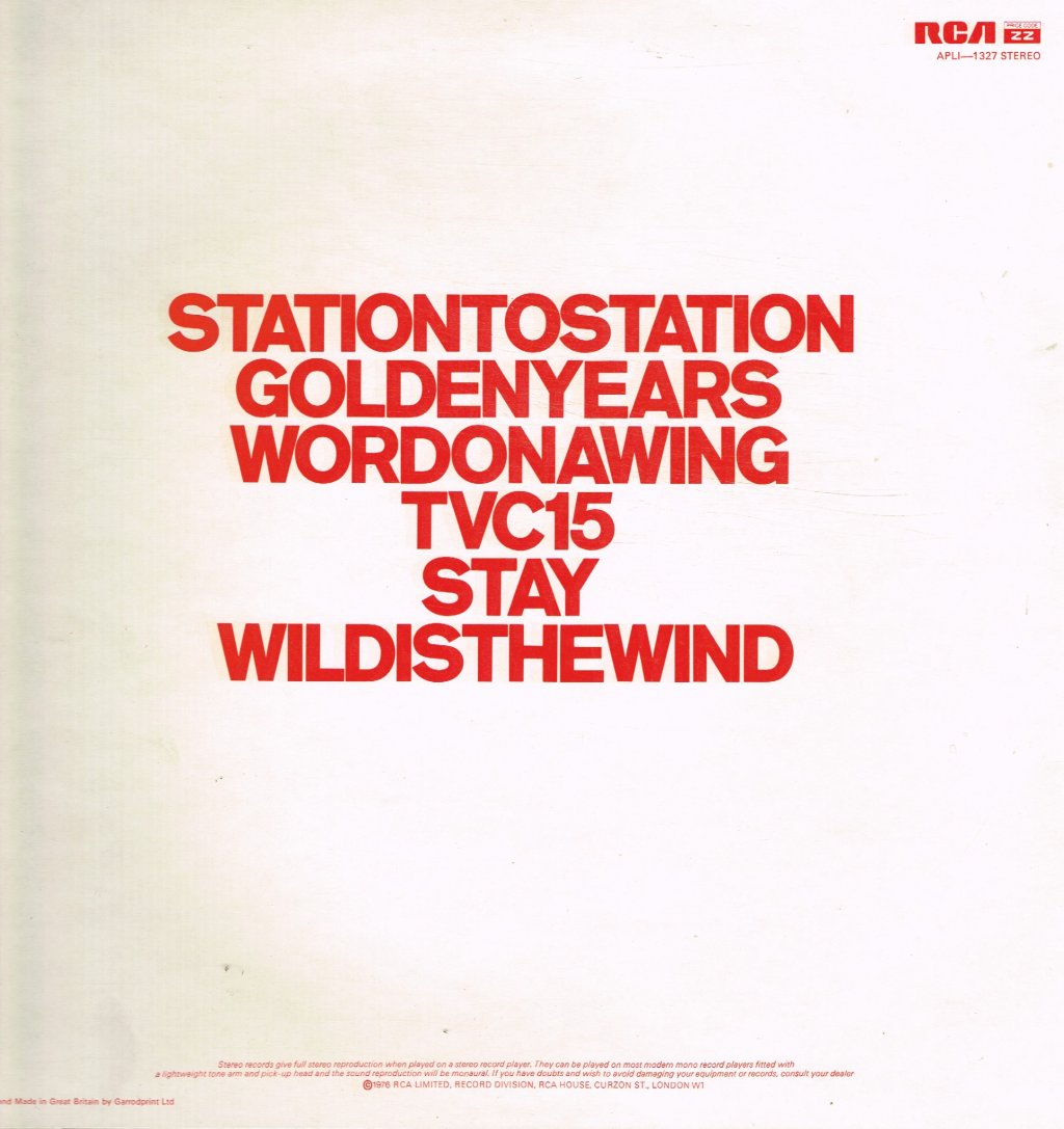 David Bowie - Station To Station - Lp