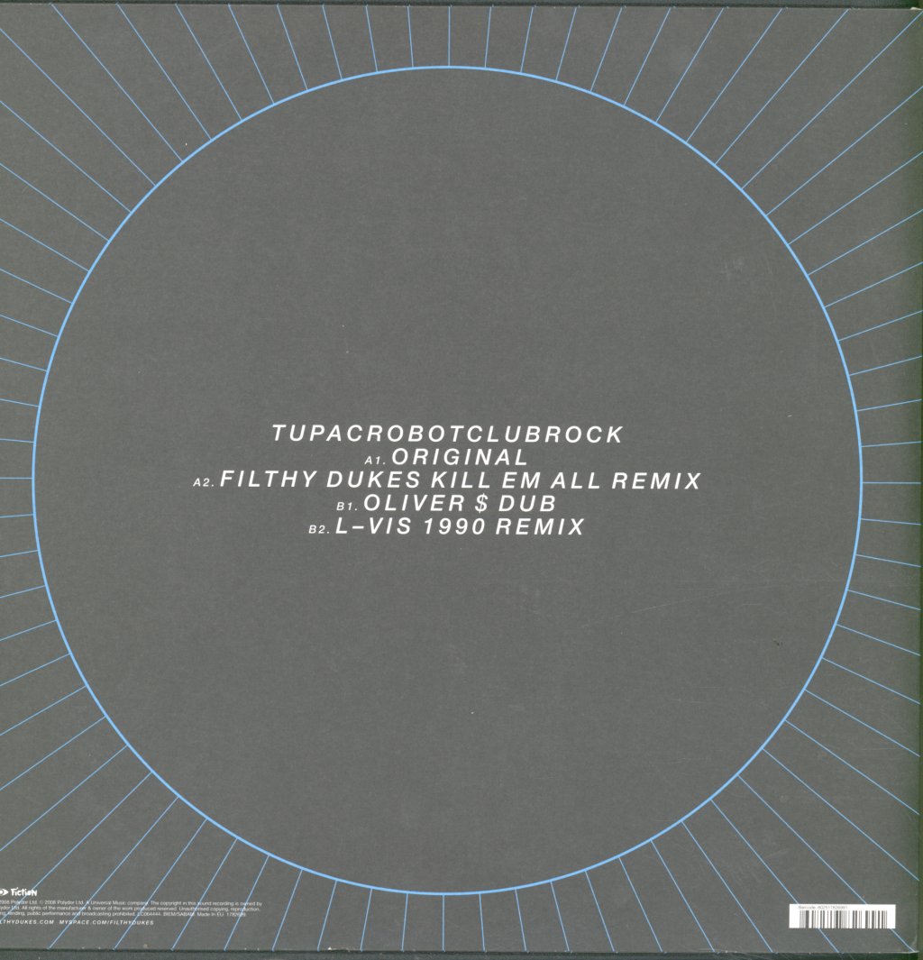 Filthy Dukes - Tupacrobotclubrock - 12 Inch