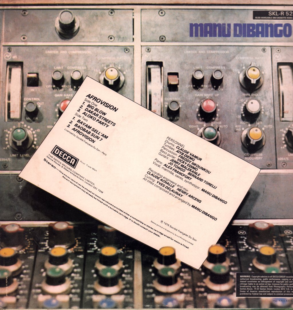 Manu Dibango - Afrovision - Lp