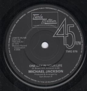 Michael Jackson - One Day In Your Life - 7 Inch