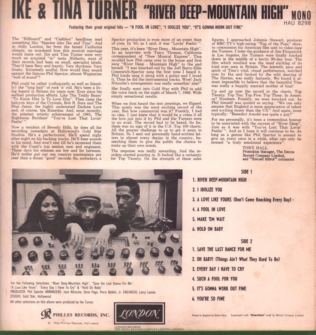 Ike And Tina Turner - River Deep Mountain High - Lp