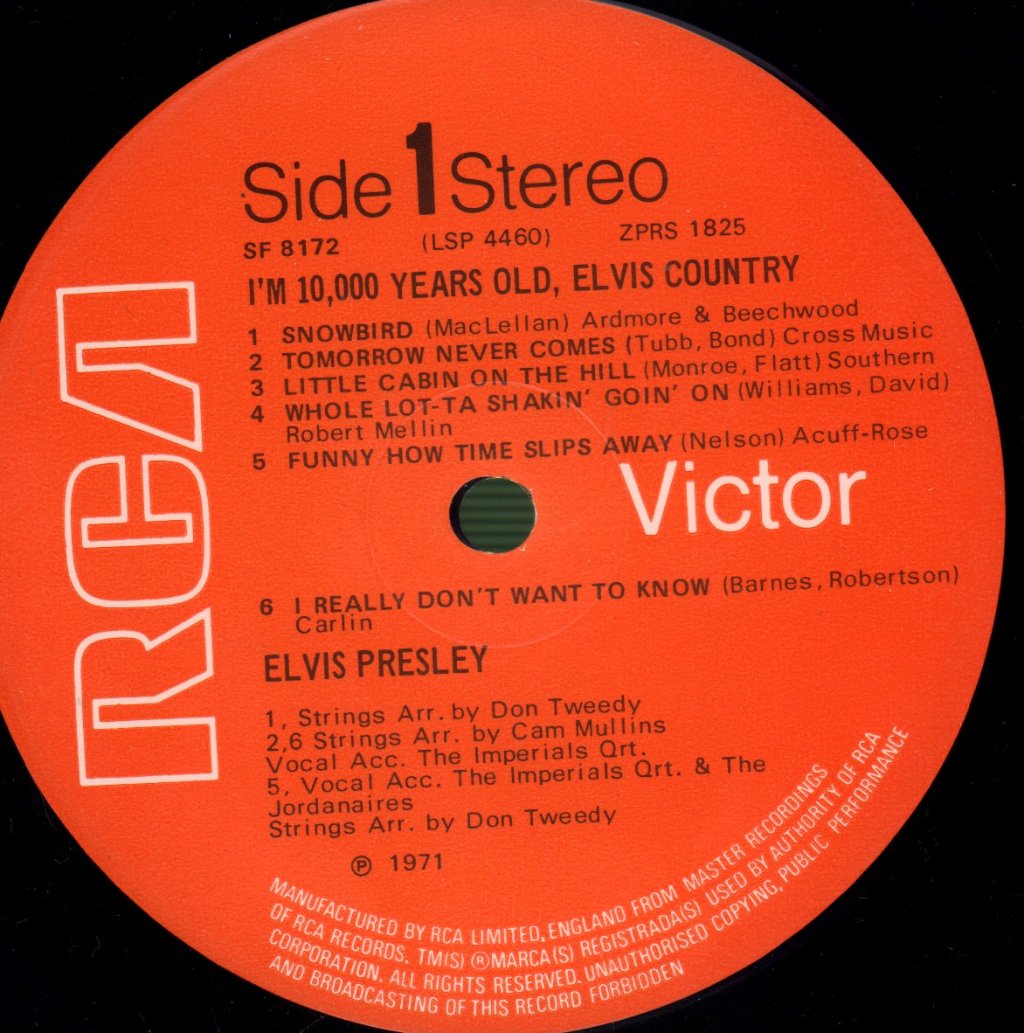 Elvis Presley - Elvis Country - Lp