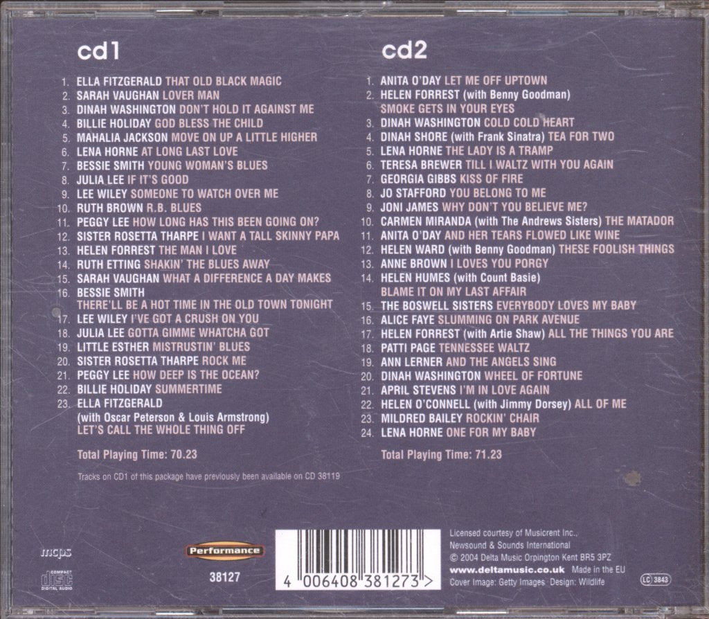 Various Artists - One For My Baby - Double Cd