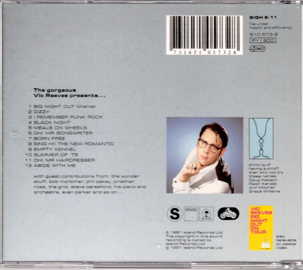 Vic Reeves - I Will Cure You - Cd