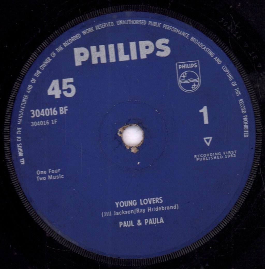 Paul & Paula - Young Lovers - 7 Inch