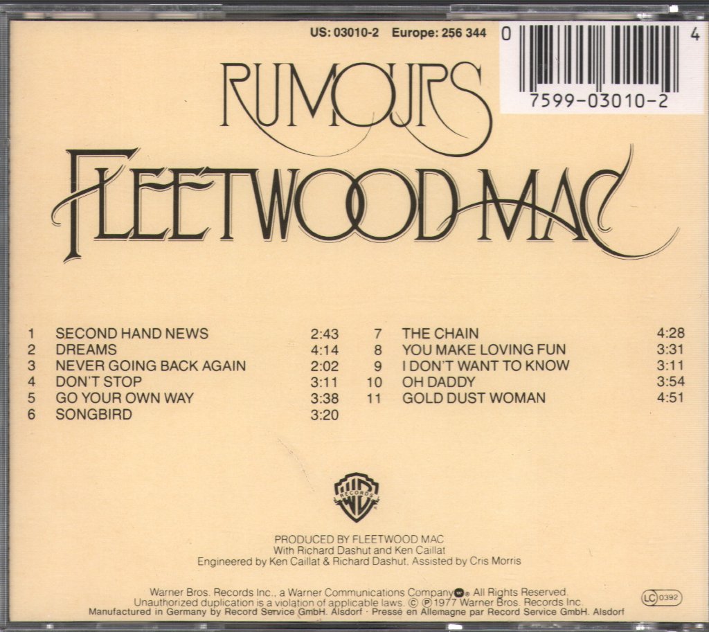 Fleetwood Mac - Rumours - Cd