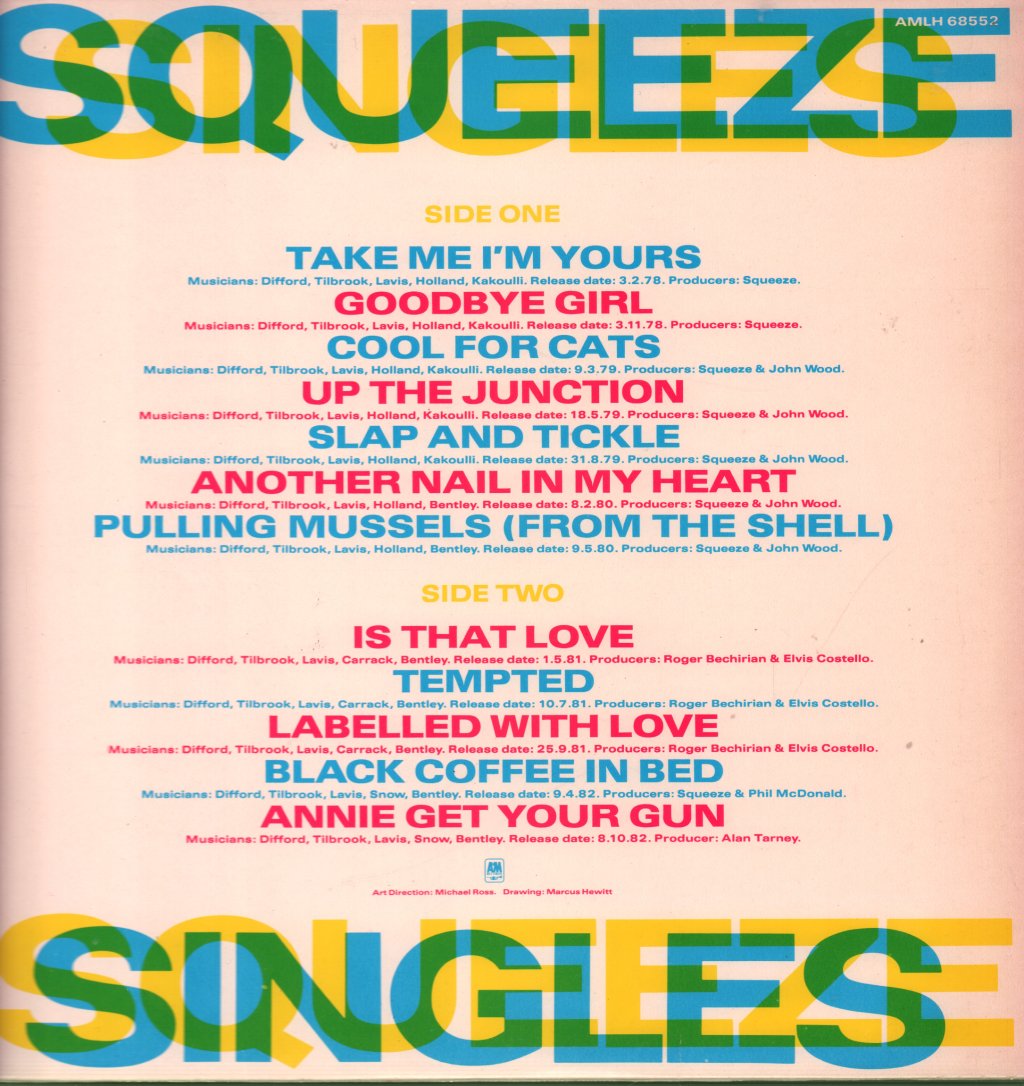 Squeeze - Singles 45'S And Under - Lp