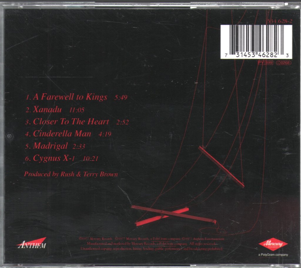 Rush - A Farewell To Kings - Cd
