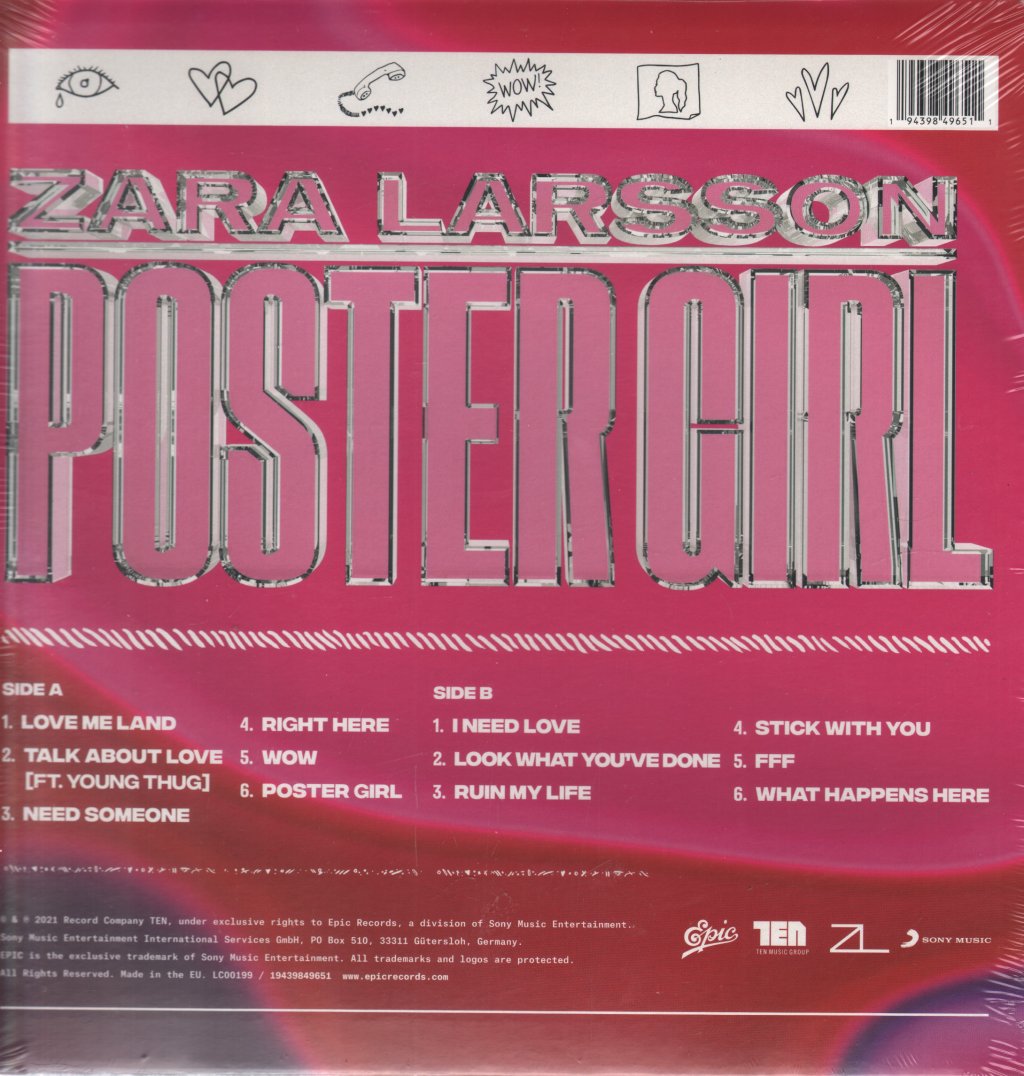 Zara Larsson - Poster Girl - Lp