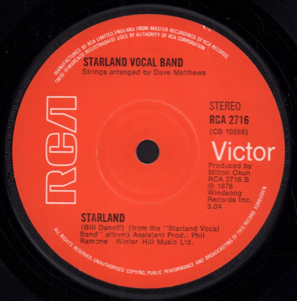 Starland Vocal Band - Afternoon Delight - 7 Inch