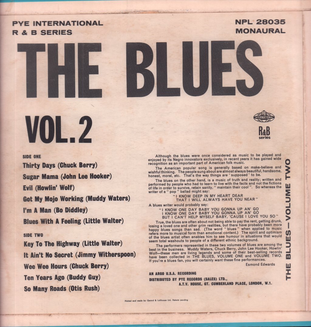 Various Artists - Blues Volume 2 - Lp