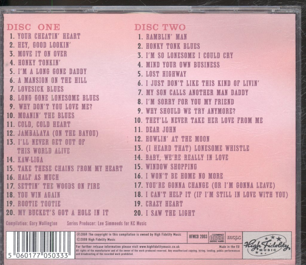 Hank Williams - Hank Williams - Double Cd