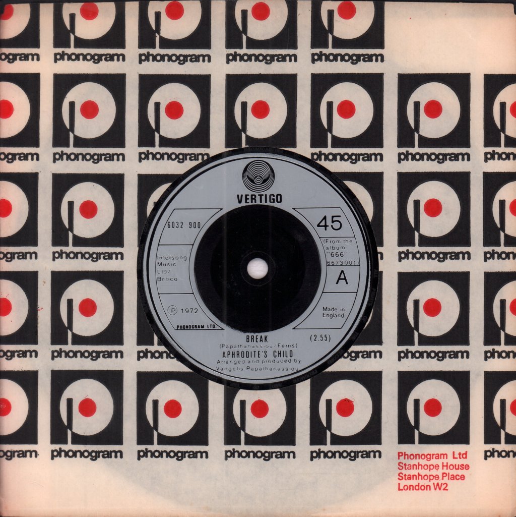 Aphrodite's Child - Break - 7 Inch