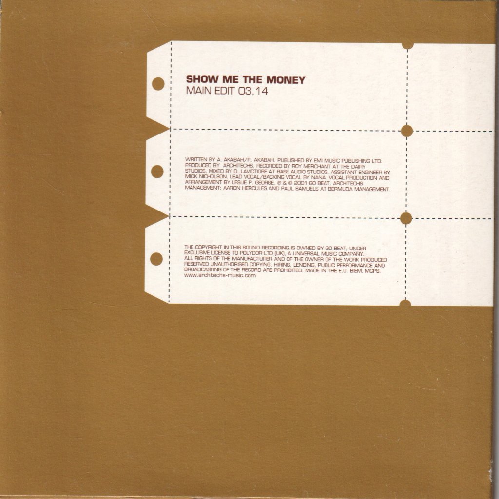 Architechs - Show Me The Money - Cd