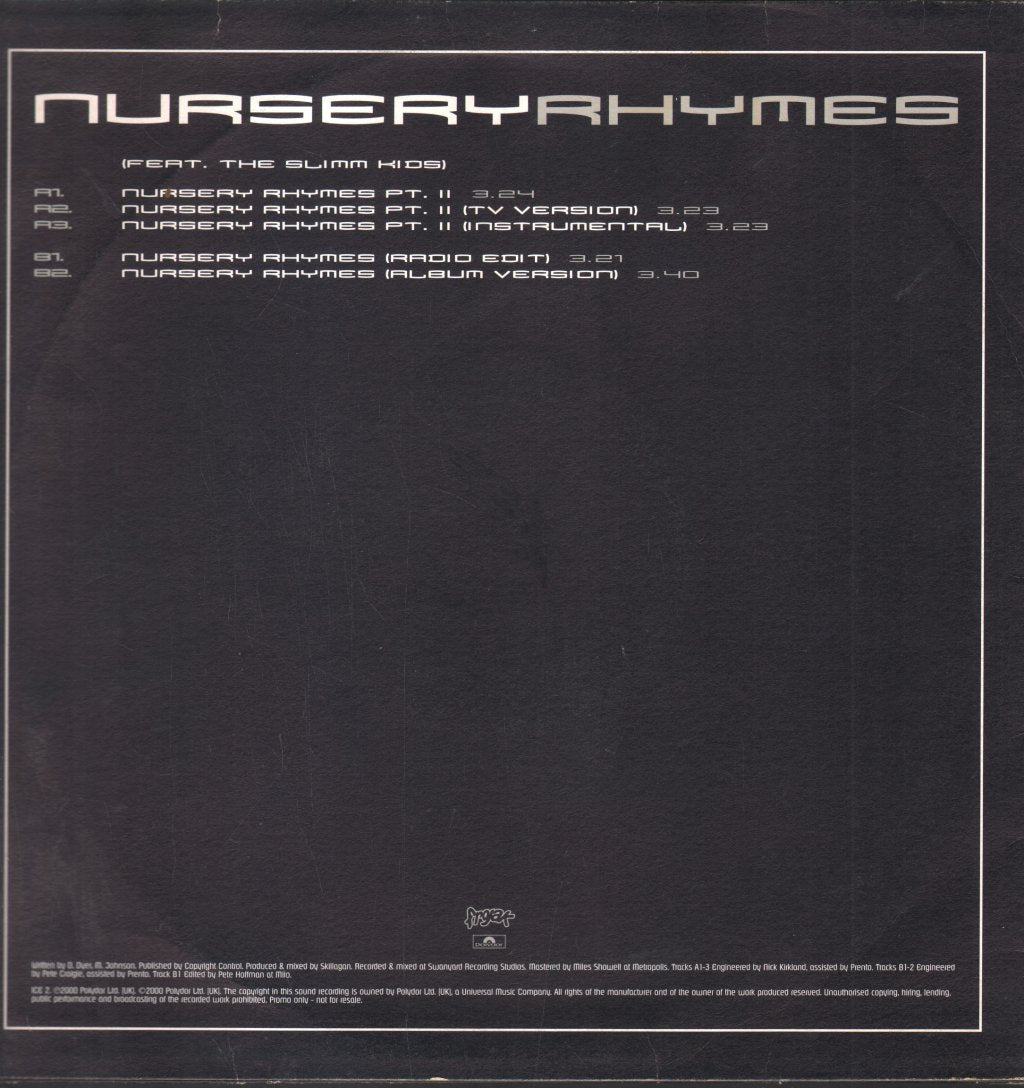 Iceberg Slimm - Nursery Rhymes - 12 Inch