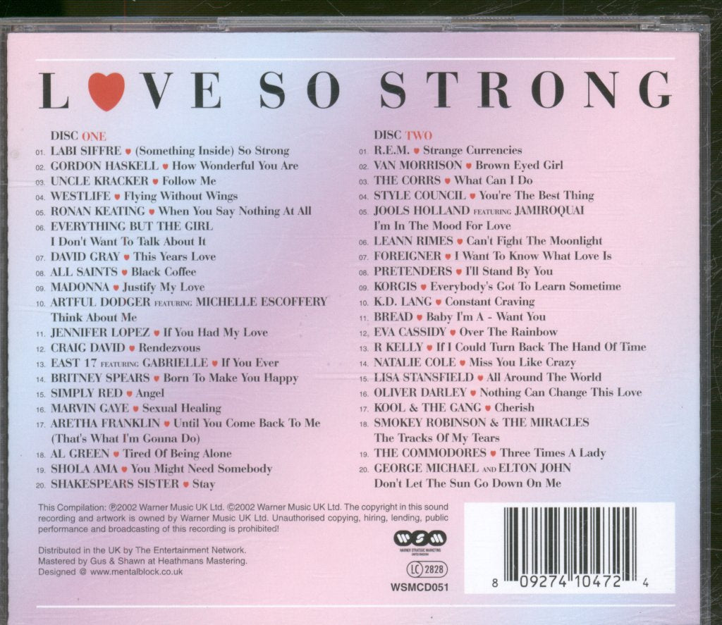 Various Artists - Love So Stong - Double Cd